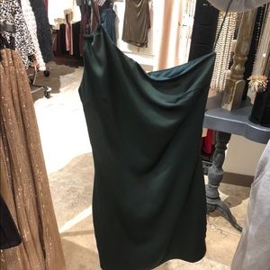 One shoulder mini dress